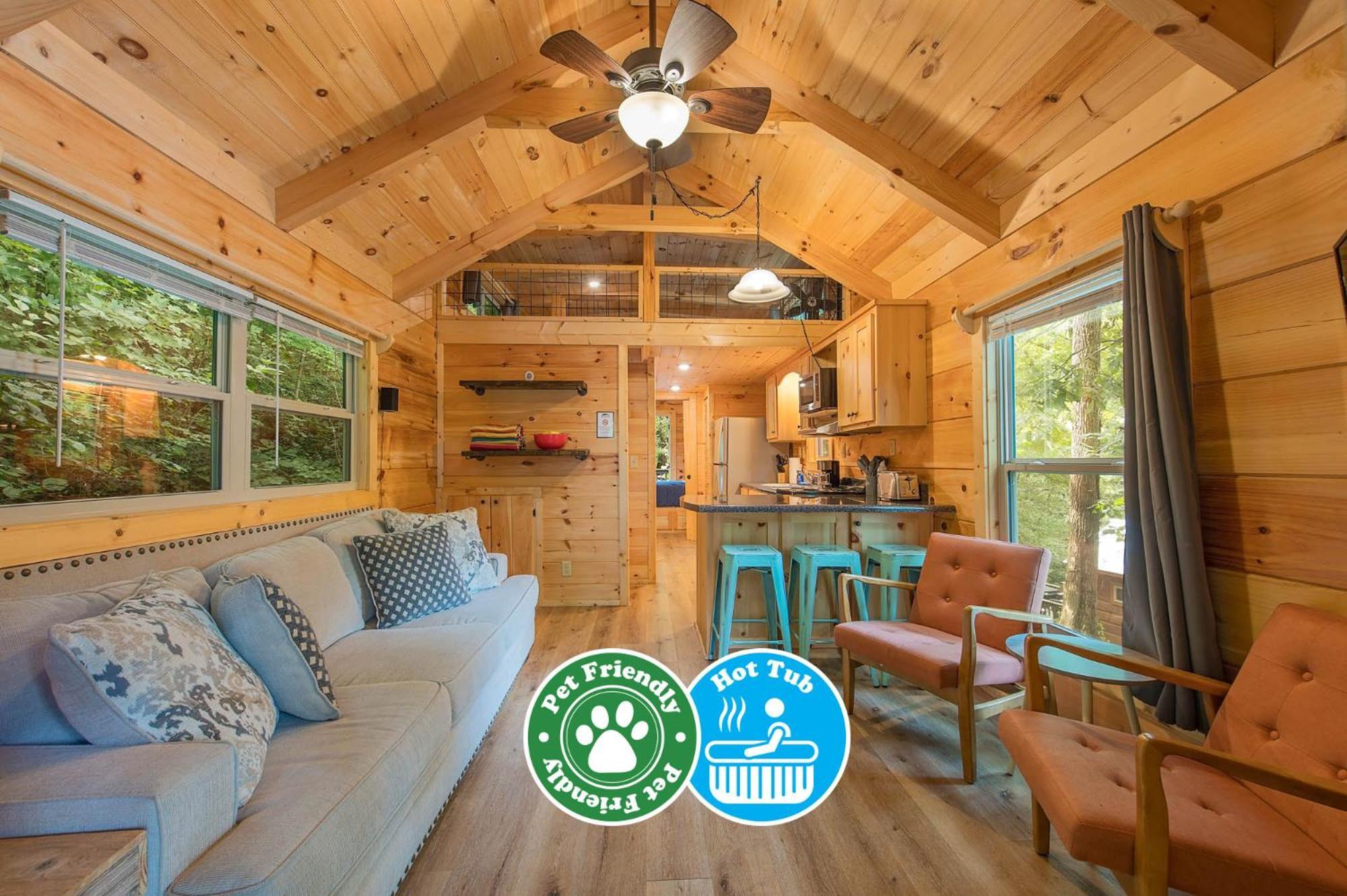 Ryon Tiny Home Cabin City-Side Rustic Retreat Chattanooga Exteriér fotografie